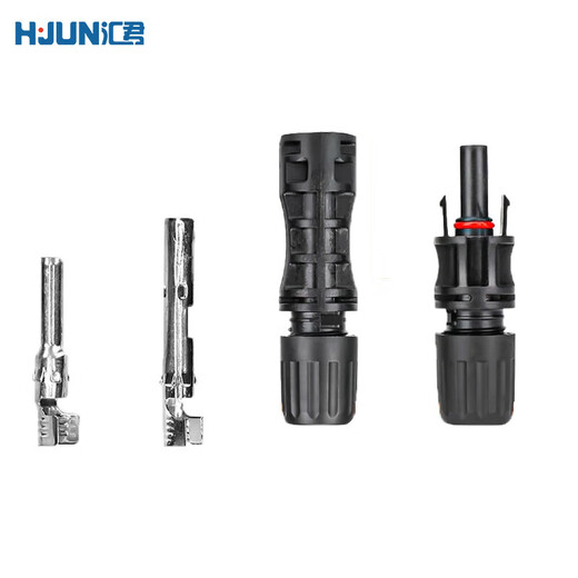 Huijun MC4 solar photovoltaic connector plug with wire waterproof male and female butt plug panel PV-LTM5 30A1500V