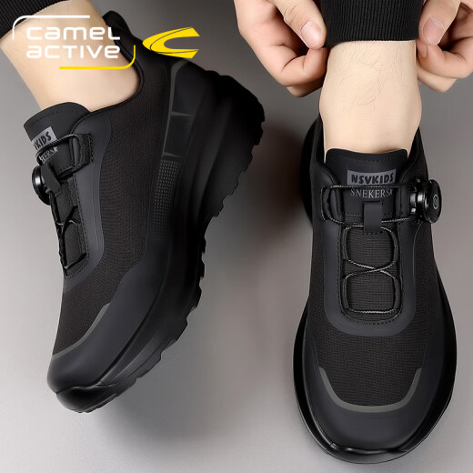 Camel dynamic sports shoes for men's spring new men's casual shoes soft sole non-slip urban outdoor hiking shoes black [soft sole soft surface] non-slip 3527 41 standard leather shoe size