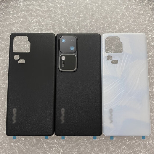vivo适用于S18原装玻璃后盖S18pro原厂电池盖手机后壳后玻璃后盖 S18玄黑原装后盖 带镜框镜