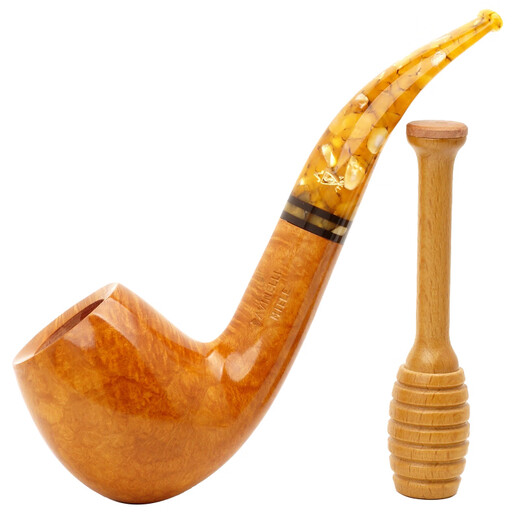沙芬（SAVINELLI）进口手工烟斗石楠木670弯型大斗 意大利高档男士实木过滤烟斗烟具 【677斗型 撞球斗 握持感舒适】