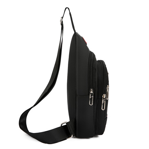 
Mu Xiaobai tool bag man capacity business electrician crossbody bag oblique black shoulder canvas bag men old backpack chest bag 9905 small board black