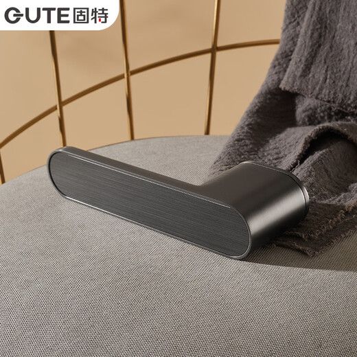 GUTE Door Lock Indoor Bedroom Room Wooden Door Handle Minimalist Ecological Modern Simple Magnetic Lock 9708 Space Gray [Magnetic] Universal in left and right directions