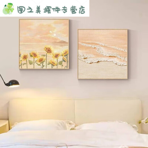 Estilo de crema Decoración de restaurantes Combinación Combinación de sala de estar de estilo nórdico Mesa de comedor Pintura colgante de registro Mural de dormitorio Mural JD12370 40*40 cm Crystal Porcelana Aluminio Aluminio Aleya Marco de oro