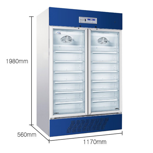 Jinghai Kühlschrank HYC-761GD Kühlschrank-Speicherbox 28 Doppel-Open-Tür-Drogenspeicherschrank große Kapazität HYC-650