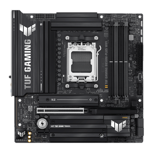 ASUS TUF Gaming B850M-Plus WiFi Heavy Gunner Motherboard CPU 7800X3D/9800X3D/9600X (AMD B850/Socket AM5)