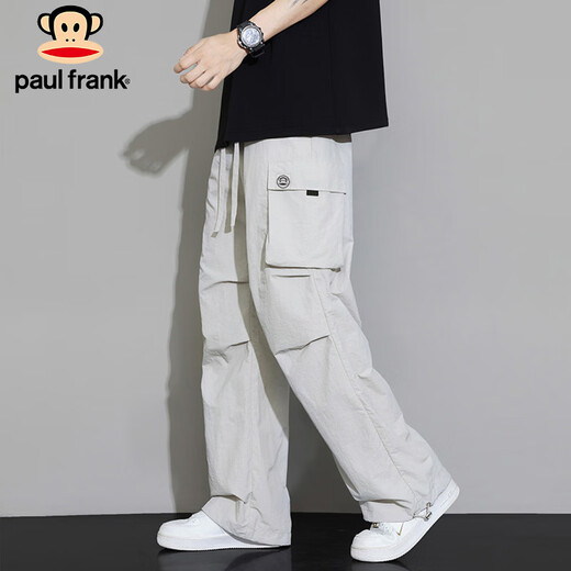 Big Mund Affe (Paul Frank) Eisseide Hosen Herren Sommer Schnellrocknen lässig Hosen Herren mit weit leggierender Arbeit Hose Sport Männerhose Ginkgo xl