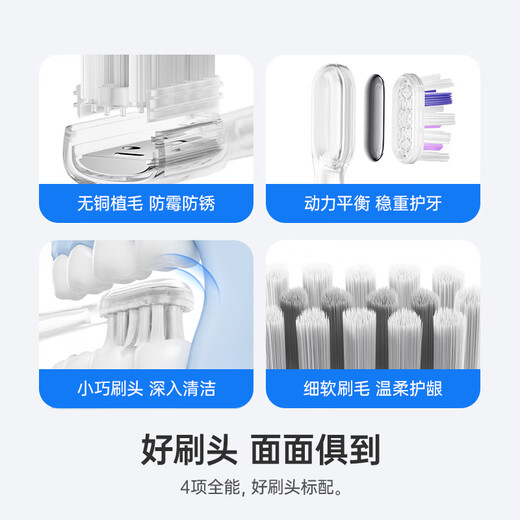 Laifen Sweeping Vibration Electric Toothbrush Couple Dual Pack Laifen Deep Cleaning Gum Protection Toothbrush Couple Send Boyfriend/Girlfriend Birthday Gift ABS White + Pink