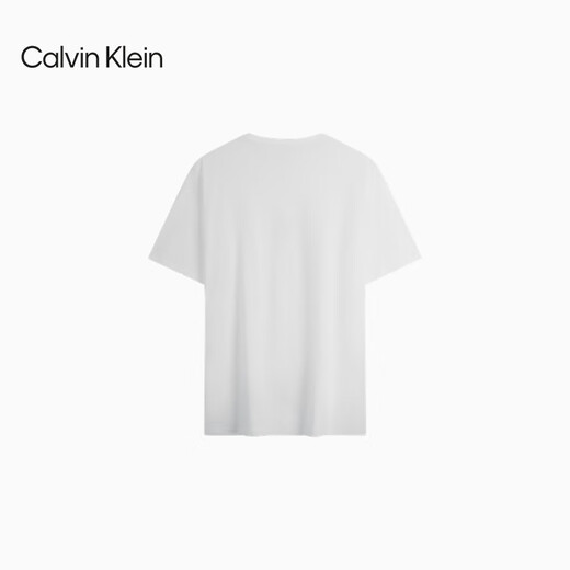 Calvin Kleinjeans25 Spring and Summer Men's Simple LETTER CASCOST CK Coton Pure Colon Round TricoT T-shirt à manches courtes 4RB835G YAA-MOONlight White M