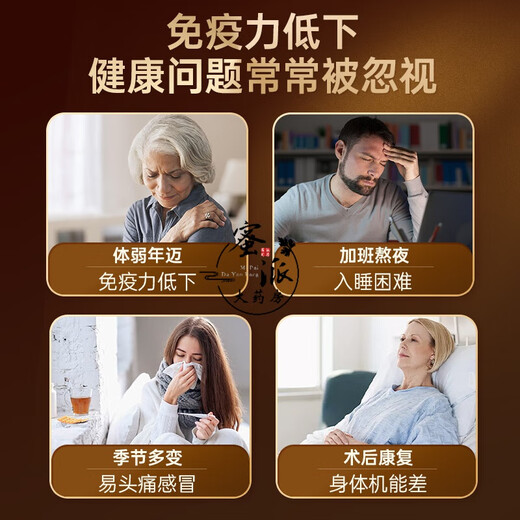 北京同仁堂野芝堂牌破壁灵芝孢子粉胶囊中老年人增强免疫力体虚体弱送礼长辈 二小盒装基础装