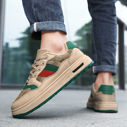 
Huilijun 2025 winter extra-large board shoes 45 original niche trendy shoes 46 sports casual shoes 47 retro light luxury men's shoes 48 6175 meters green 39