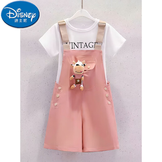 Disney Girls Traje de manga corta Summer 2025 NUEVOS NIÑOS CASA CASA CASA DE CORTE DE CORTE DE MADERA CASA CASA CASA DE MADERA CASA DE MADER