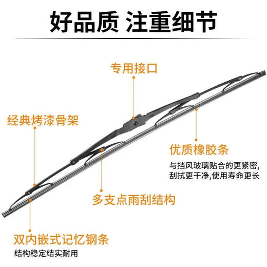 Qingxi Buick Inlang wiper suitable for Buick Inlang wiper Kaiyue Regal LaCross Encore GL8 Vilang original original bone wiper 17-21 GL825S Comfortable/Luxury/Nordic onshore business class