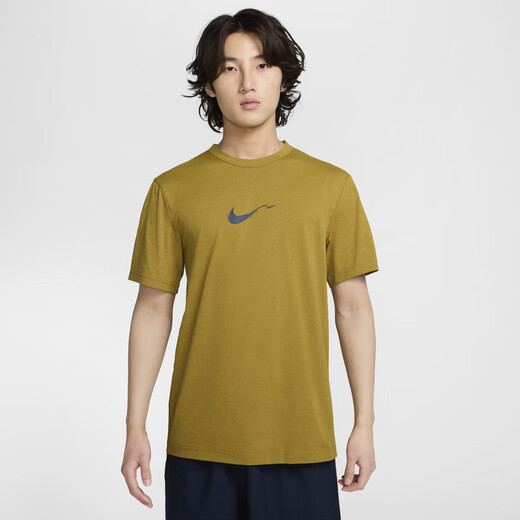 Nike (Nike) Official Hyverse Dri-Fit Men's Protection Sun Protection à séchage rapide T-shirt d'été à manches courtes HV4882 399 DÉSER