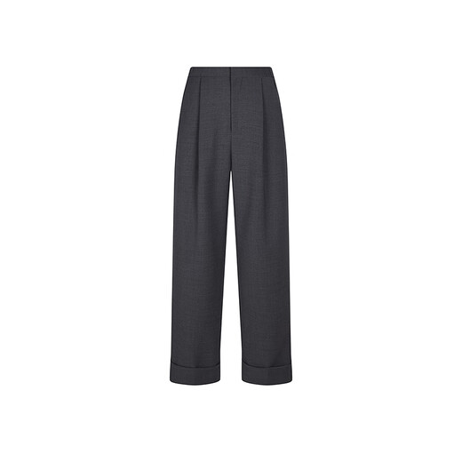 Moins [même modèle dans le centre commercial] 2025 Spring Nouveau pantalon de la jambe large de banlieus