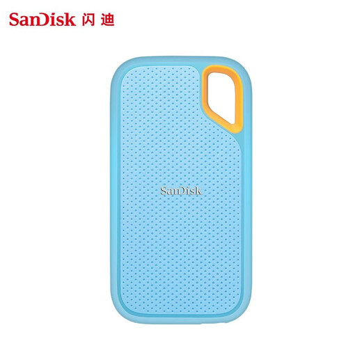 闪迪（SanDisk） 移动固态硬盘 NVME高速SSD E61存储USB3.2 至尊极速 海天蓝 1T+收纳包 读速高达1050MB/s