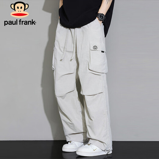 Big Mund Affe (Paul Frank) Eisseide Hosen Herren Sommer Schnellrocknen lässig Hosen Herren mit weit leggierender Arbeit Hose Sport Männerhose Ginkgo xl