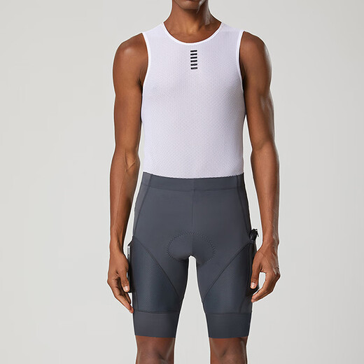 YKYW sweatshirt men's cycling vest summer road mountain bike cycling clothing sweat-absorbent quick-drying breathable bottoming shirt white M