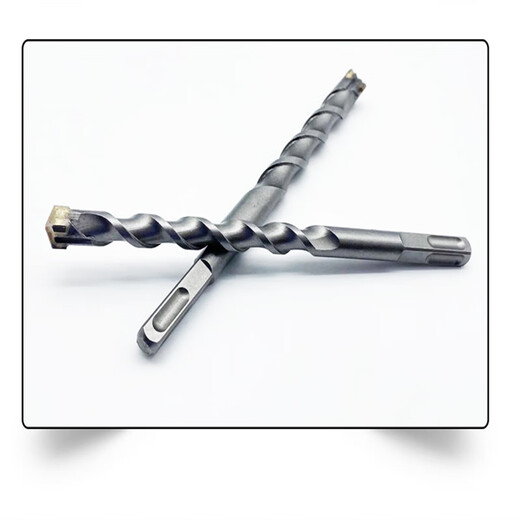 Mengyier non-standard cross alloy electric hammer drill bit concrete drilling square handle four-pit round handle impact drill 12.5mm16mm square handle 18.5*250