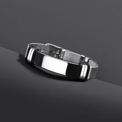 Guanpuge Fat Donglai same style men's platinum bracelet new product men's platinum trendy niche design woven watch strap bracelet jewelry accessories