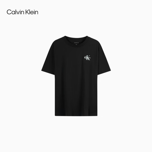 Calvin Kleinjeans 25 Frühlings- und Sommer Neue Frauen Freizeitpendler CK Jelly Kleber Druck reines Baumwollkurzschlärm Strickt-Shirt 47B835G