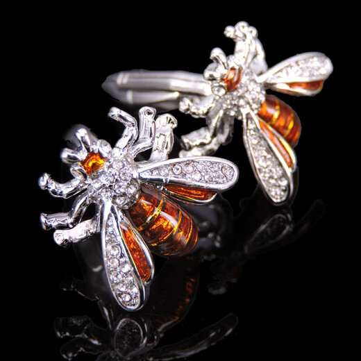 Frame cute French cufflinks brass material animal cuff nails bee butterfly dog multi-color shirt cuff buttons gift penguin