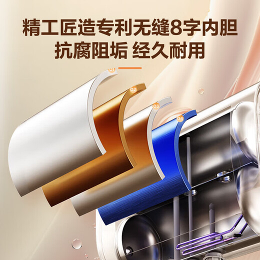 海信（Hisense）电热水器扁桶60升超薄双胆695mm超短机身活水净滤3200W免换镁棒超一级能效玲珑UD ES60-DS11Pro