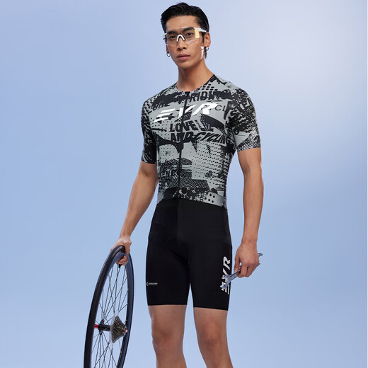 EVR Cycling Suit мужчина летние граффити с короткими рукавами напечатано в воздухопроницаемое, быстросохнущее, высококачественное, тонкое и переменное скорость