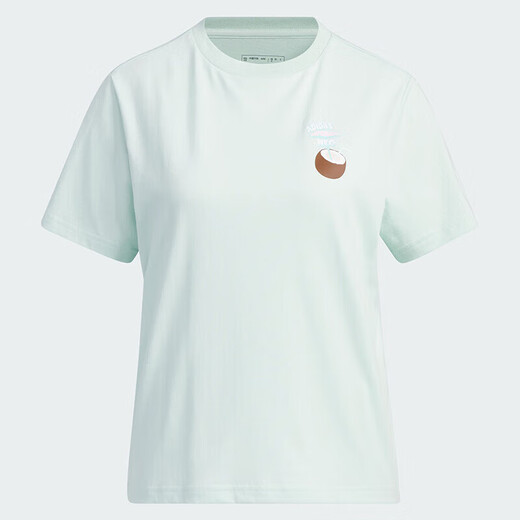 阿迪达斯Neo短袖女装夏季新款健身训练运动服休闲时尚透气圆领T恤衫 IP3879 L