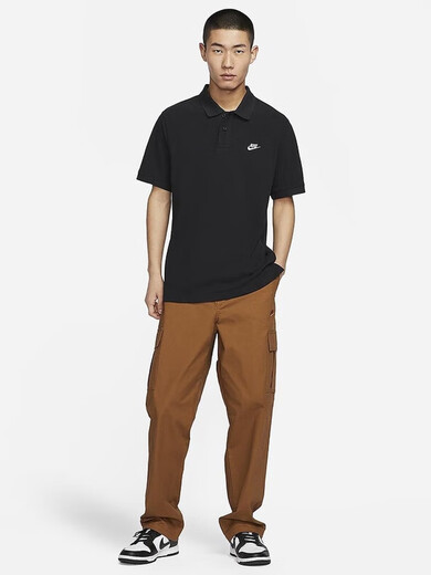 耐克（NIKE）男装25夏新款休闲POO衫宽松透气短袖T恤 fn3895-010 XS
