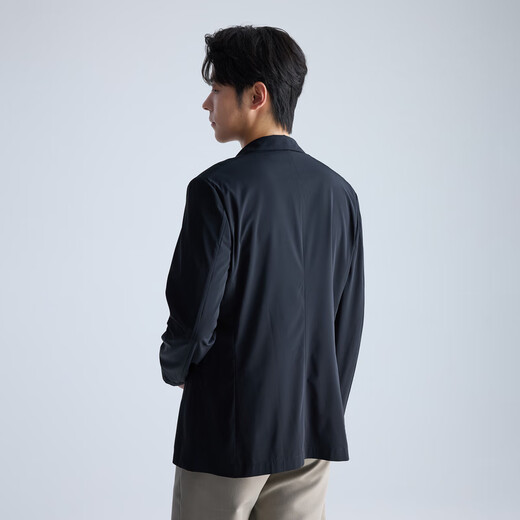 
Lilang [high elastic and easy to care] suit for men's lightweight, wear-resistant, comfortable and smooth suit jacket black 190A
