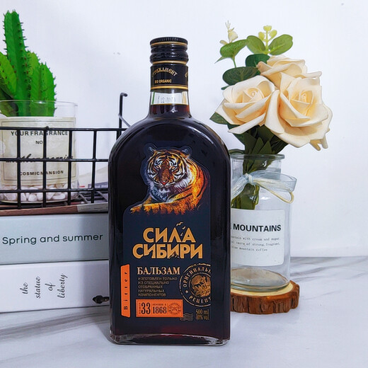 巴一戈尔俄罗斯原装进口虎头配制酒高度洋酒巴一戈尔配制酒男士滋补酒水 虎头配制酒500ml*1瓶