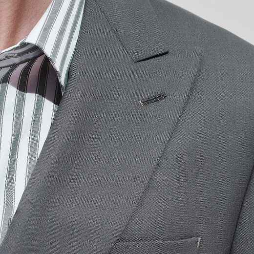 Anniversary Bird Suit Men's First Suit in Life Business Fashion Formal Wool Suit Pants Suit Slim Men Forest Green Strong Twisted Solid Color 50 A(180/100) /Please note waist or trousers