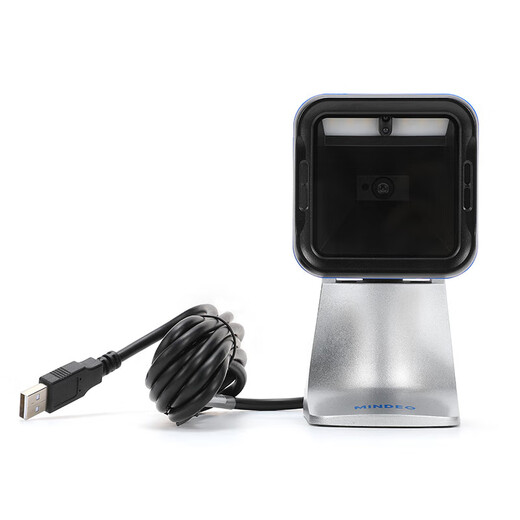 MINDE MP725 Código QR La plataforma de escaneo de la plataforma de efectivo escaneo Gun supermercado Registro de efectivo Código de escaneo Dispositivo One-Dimensional Box de cuadro de pago Rastreo de código de barras fijo Lector de código de escaneo Black MP719 Configuración estándar USB