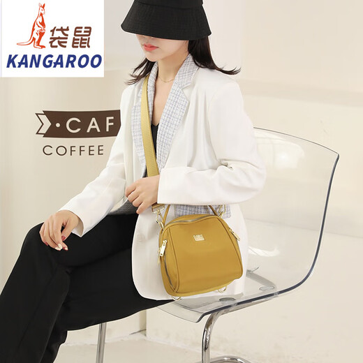 Kangaroo Oxford Tissu Women's Bag 2025 Nouvelle mode Lightweight Small Sac à dos Mini Mini Multifinection Nylon One-épaule Crossbody Bags Flagship Dark