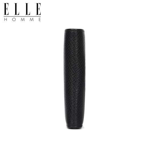 ELLE HOMME first-layer cowhide multifunctional key bag for men and women genuine leather coin purse large capacity car key bag New Year gift black front logo