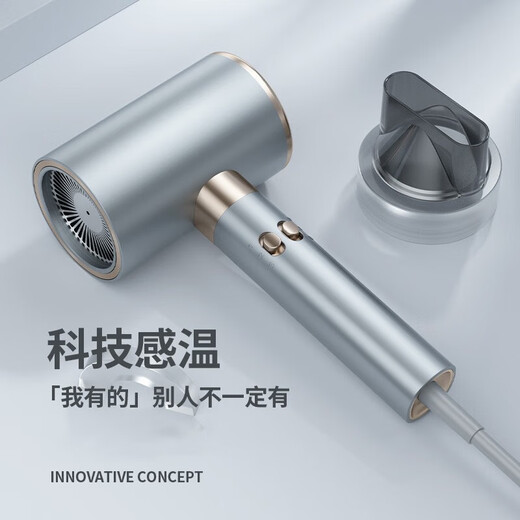 Sangsha high-speed hair dryer for hair use, household hair dryer, light sound, negative ions, high power, no harm to hair, high wind power, constant temperature, large air volume, quick drying electric air blower 2400W hair care hair dryer, high configuration and high rotation 2400w, porcelain white