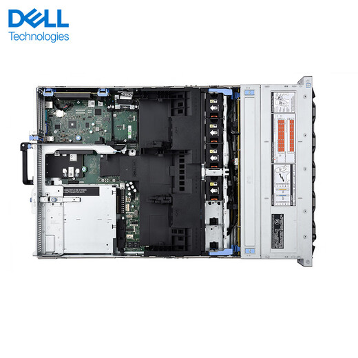 戴尔（DELL）PowerEdge R740 2U机架式服务器主机 深度学习 虚拟化应用 1*银牌4214R【12核2.4G】双电 128G丨2x1.92T固态丨V100-32G