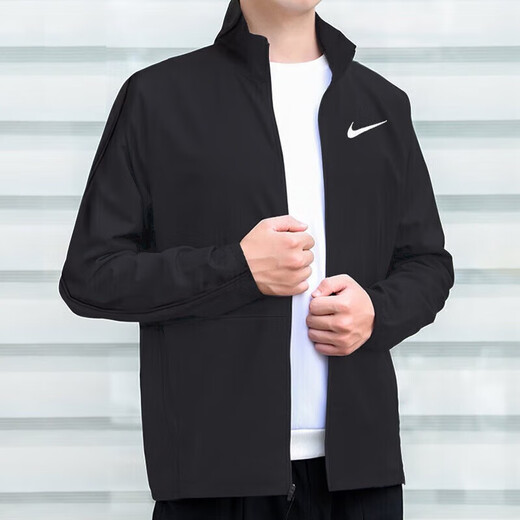 耐克（NIKE）套装男装 夏季季薄款梭织运动服立领外套夹克跑步长裤休闲裤子 DM6620-011+DM6627-010 M/170
