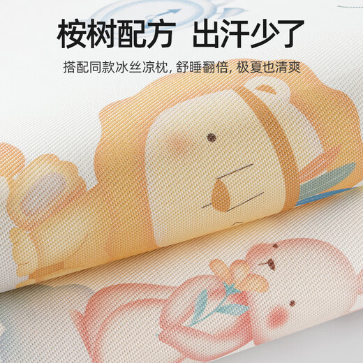 Betas baby pillow in summer breathable baby ice silk cool pillow newborn 0-3 year old children cloud pillow adventure forest