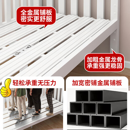 
Xingde children's splicing bed iron-high guardrail baby can be customized widened splicing adults can sleep on a crib for boys and girls. Three-sided guardrail + 5cm coconut palm mattress 200*80 [Environmental and odorless]