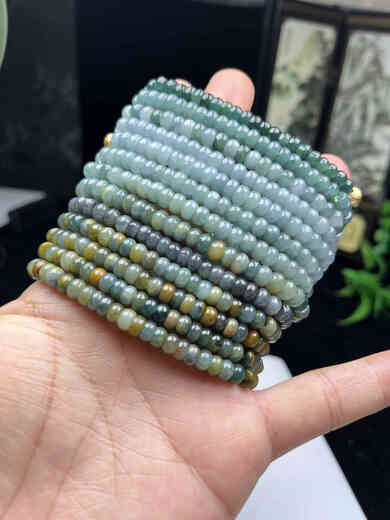 Shumo A Natural Blue Natural Blue tres colores Exquisito pulsera de jade abacus y pulsera de jade jade pulsera de jade 5.5-6 mm 1047 modelos