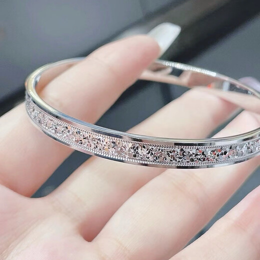 PT950 platinum crushed ice bracelet price by gram