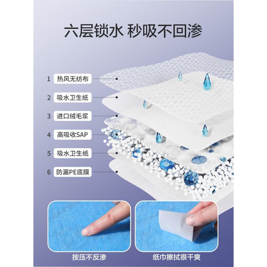 Wow, me encantan las almohadillas separadoras de orina, no lavables, almohadillas de pañales desechables para bebés, almohadillas de cuidado, almohadillas de orina desechables impermeables, colchones, período de menstruación, código m 33*45 (10 tabletas) 2-5 meses