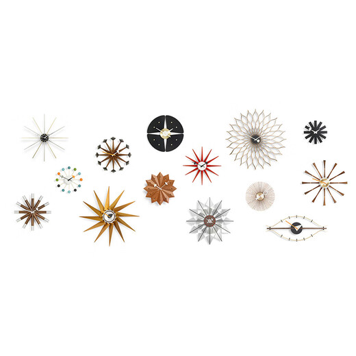 OEMG Schweiz importierte echte Vitra -Wanduhren George Nelson Wanduhr Sonnenblumenuhr Schwarze andere
