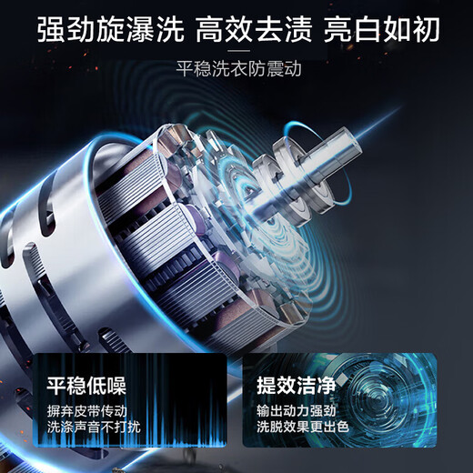 海尔（Haier）波轮洗衣机全自动家用10公斤大容量家电国家补贴20%以旧换新 直驱变频一级能效双动力XQS100-BZ659