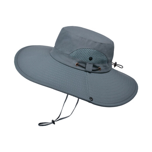 Fourdatry9207 Hombo de pescador Hombres de verano Big Brim Sunshade Sombrero al aire libre Protección solar Sol Bolsero Ayerán Men Moving Bicycle 9207 Nanny Green