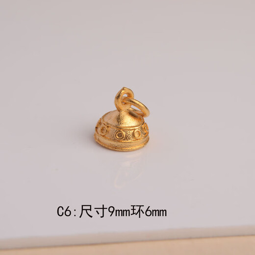 Chihuan Gold 999 pure gold 18k gold enamel accessories dripping oil Bodhi Pagoda pendant seal pendant bracelet C6