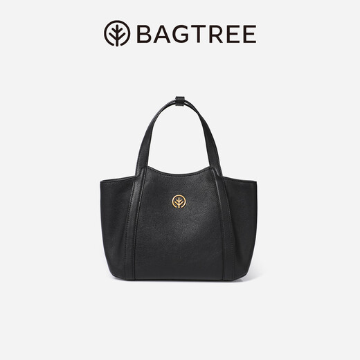 BAGTREE【明星同款】包包树晚枫小包植鞣牛皮托特女包新款斜挎通勤手提包 橡果色 高级小众