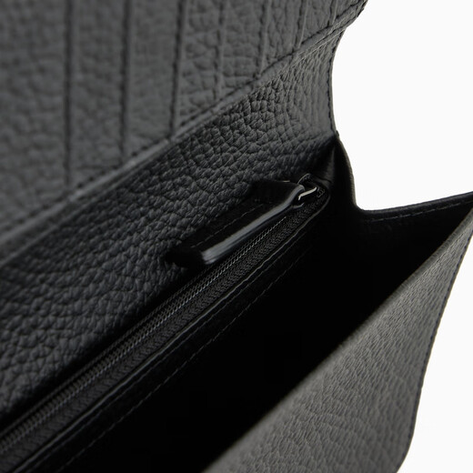 Emporio Armani/Armani Buque insignia oficial [regalo] Nuevo ternero de cuero para hombres Billetera de mano 2025 Summer UC001-Black TODO TAMAÑO