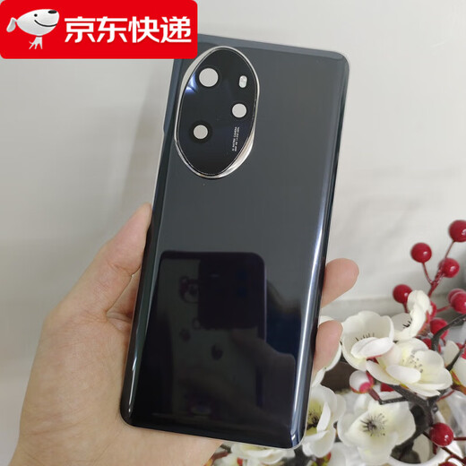 Honor is suitable for 100pro mobile phone glass back cover honor100Pro replaces the original battery cover rear screen shell 100pro black + frame + heat dissipation sticker